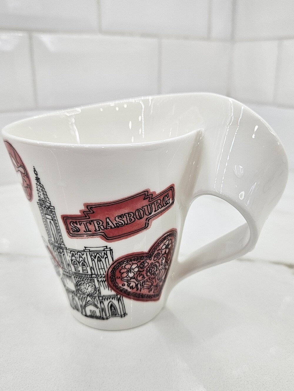 VILLEROY & BOCH NEW WAVE Cities Of The World STRASBOURG FRANCE Porcelain Cup Mug